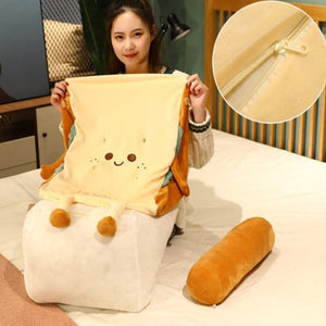 Kawaii Toasted Bread Back Support Plushie-Kawaii Dream