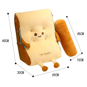 Kawaii Toasted Bread Back Support Plushie-Kawaii Dream