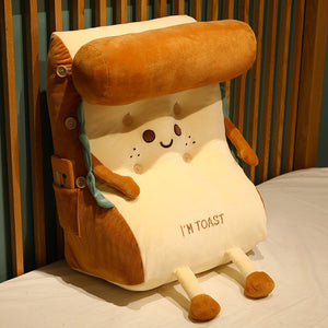 Kawaii Toasted Bread Back Support Plushie-Kawaii Dream