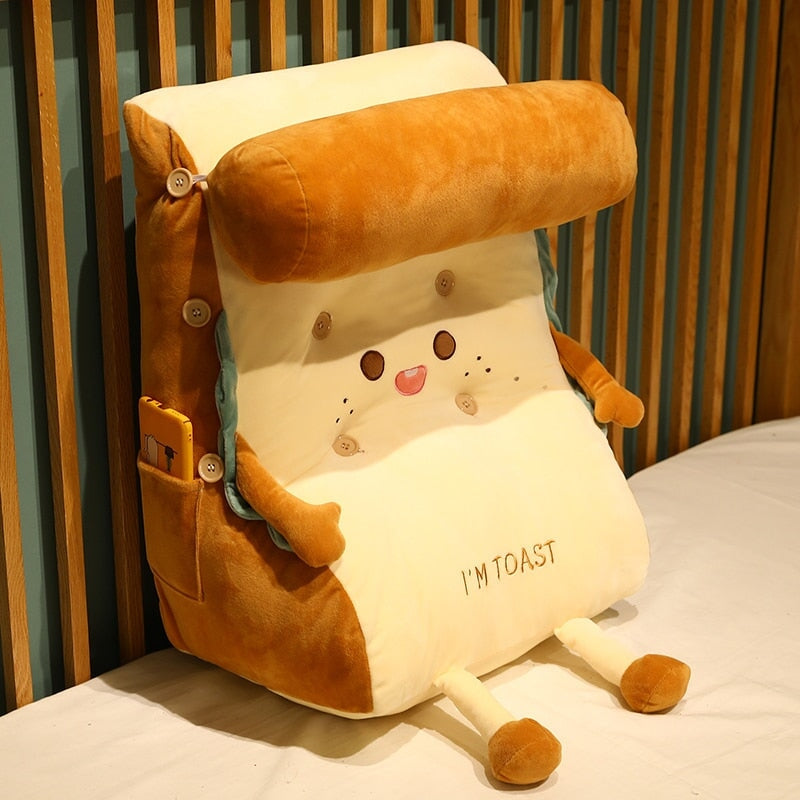 Kawaii Toasted Bread Back Support Plushie-Kawaii Dream