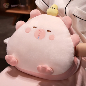 Kawaii Triangle Capybara Plush Pillows With Blanket-Kawaii Dream