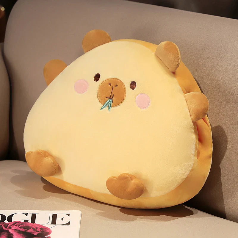 Kawaii Triangle Capybara Plush Pillows With Blanket-Kawaii Dream