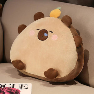Kawaii Triangle Capybara Plush Pillows With Blanket-Kawaii Dream