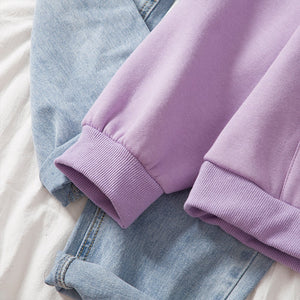 Kawaii White Bunny & Carrot Part-Cotton Hoodie-Kawaii Dream