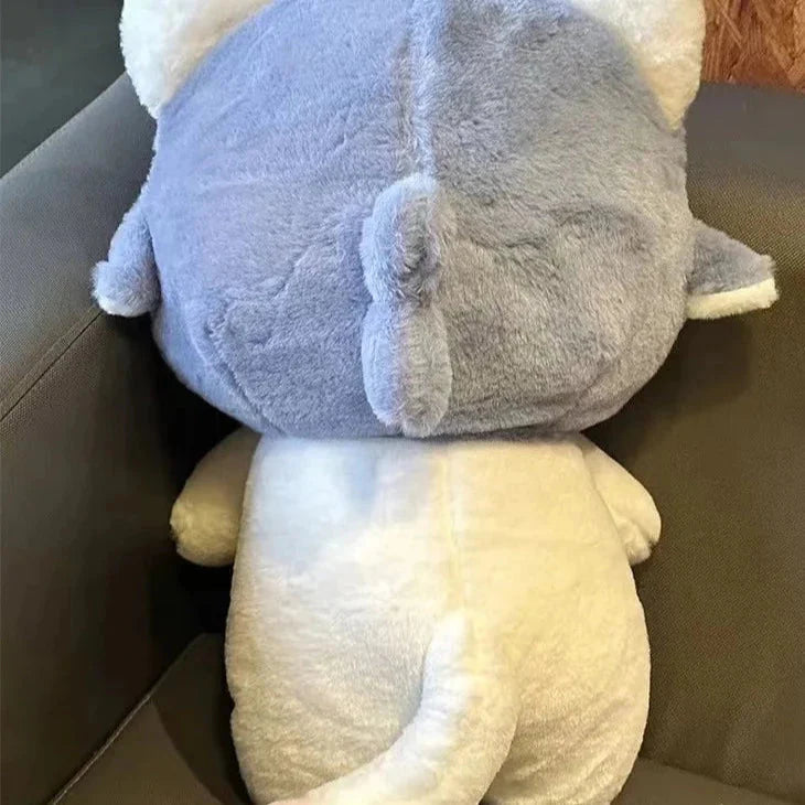 Kawaii White Cat Shark Hat Plushie-Kawaii Dream