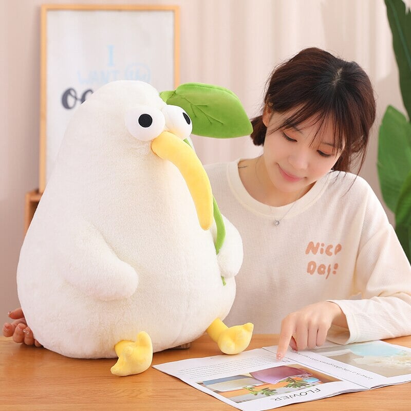 Kawaii White Kiwi Bird Plushie-Kawaii Dream