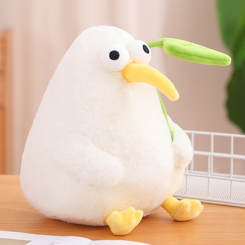 Kawaii White Kiwi Bird Plushie-Kawaii Dream