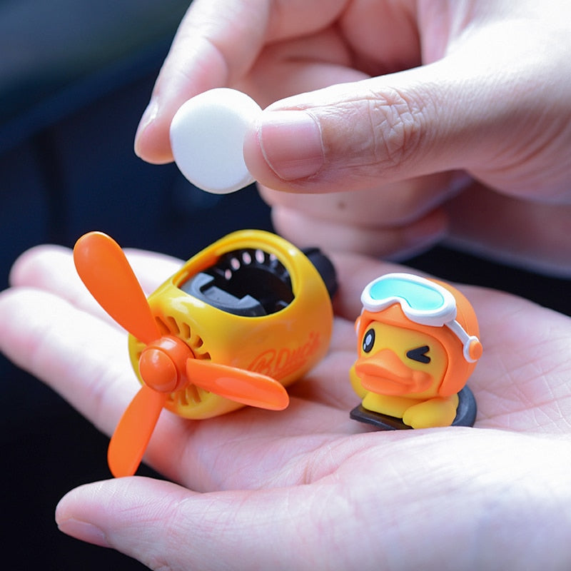 Kawaii Winking B-Duck Pilot Car Air Refresher Perfume Accessories-Kawaii Dream