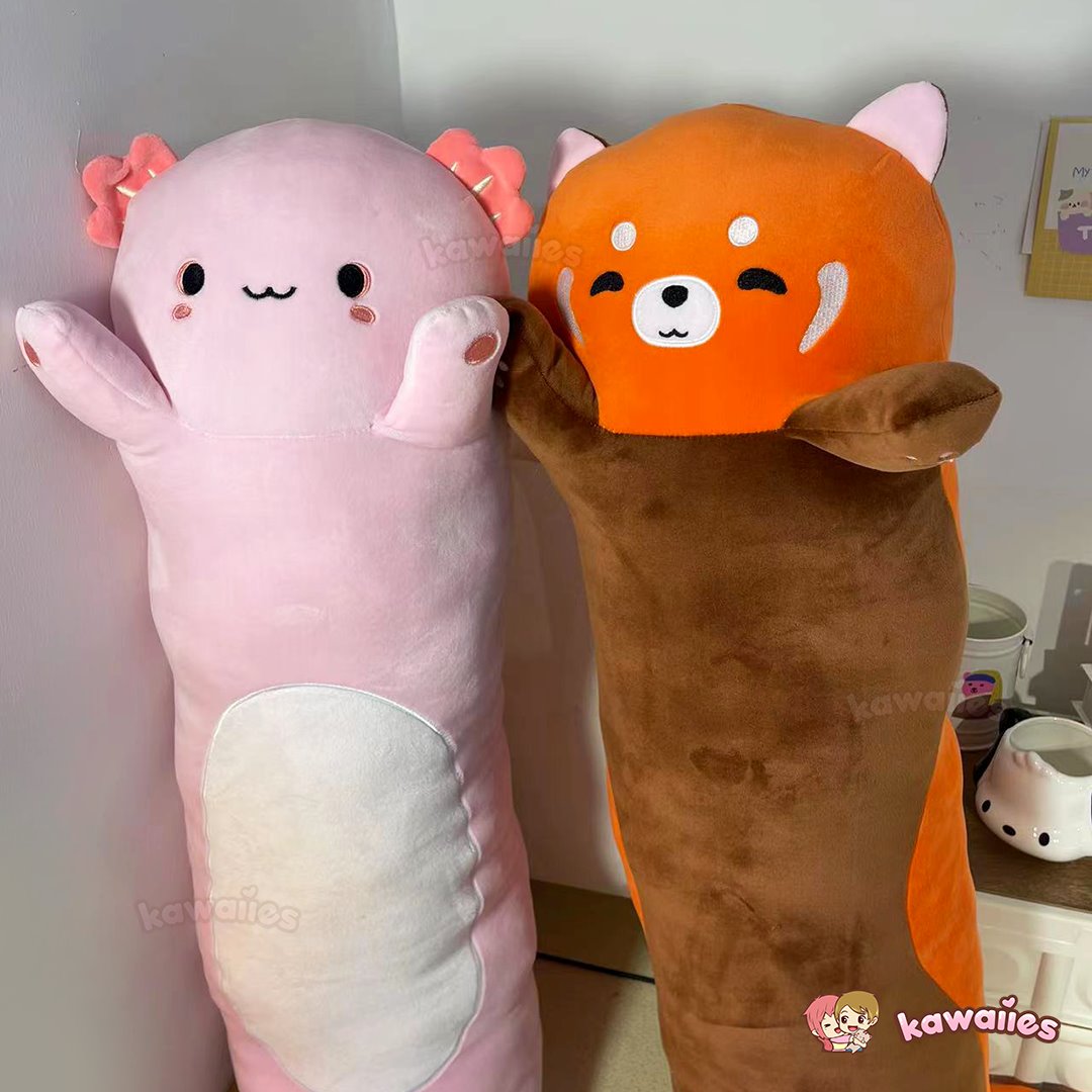 Kawaiies® Long Snuggly Chai Red Panda Axolotl Capybara Plushies-Kawaii Dream