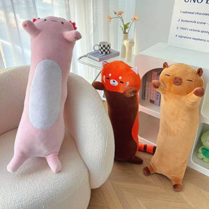 Kawaiies® Long Snuggly Chai Red Panda Axolotl Capybara Plushies-Kawaii Dream