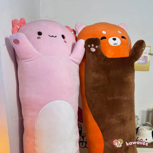 Kawaiies® Long Snuggly Chai Red Panda Axolotl Capybara Plushies-Kawaii Dream