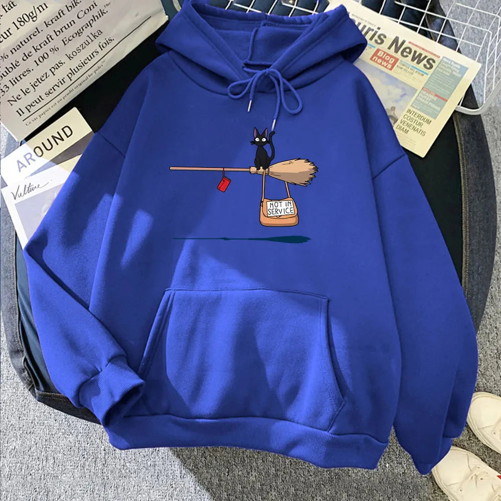 Kiki's Delivery Service Black Cat Unisex Hoodie-Kawaii Dream