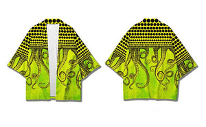 Kimono Japanese Octopus Prints-Kawaii Dream