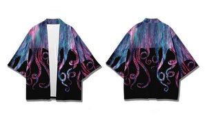 Kimono Japanese Octopus Prints-Kawaii Dream