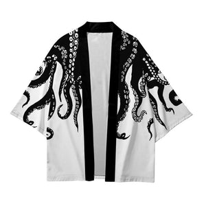 Kimono Japanese Octopus Prints-Kawaii Dream