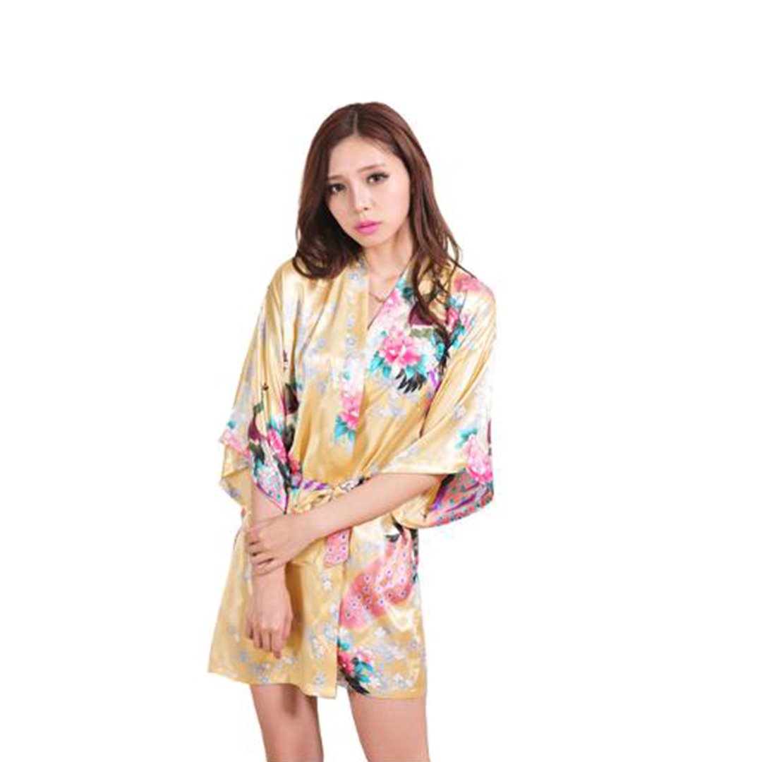 Kimono Short Robe Magnificent Peacock 2nd Collection-Kawaii Dream