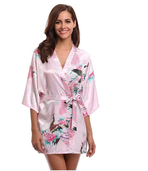 Kimono Short Robe Magnificent Peacock-Kawaii Dream