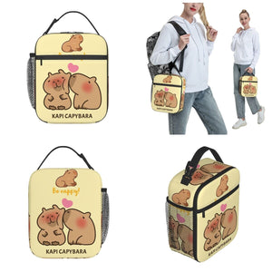 Kissing Capybaras Lunch Bag-Kawaii Dream