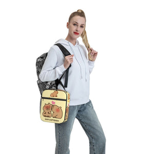 Kissing Capybaras Lunch Bag-Kawaii Dream