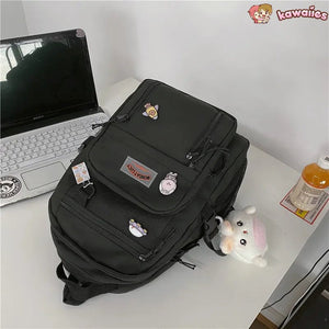 Large Kawaii Two-tone Backpack-Kawaii Dream