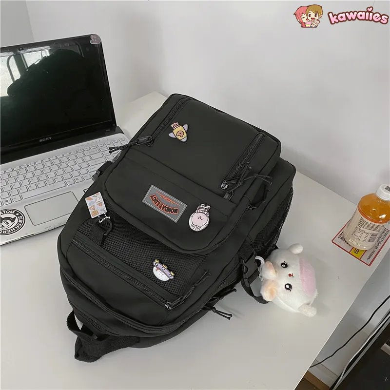 Large Kawaii Two-tone Backpack-Kawaii Dream