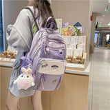 Large Kawaii Two-tone Backpack-Kawaii Dream