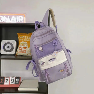 Large Kawaii Two-tone Backpack-Kawaii Dream