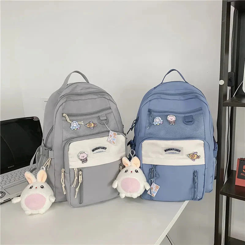 Large Kawaii Two-tone Backpack-Kawaii Dream