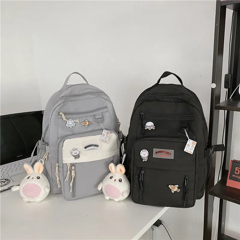 Large Kawaii Two-tone Backpack-Kawaii Dream