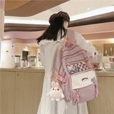 Large Kawaii Two-tone Backpack-Kawaii Dream