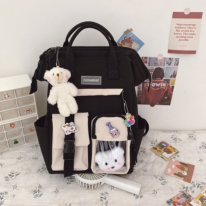 Large Pastel Waterproof Backpack Handbag-Kawaii Dream