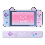 Large Pink Kawaii Gaming Cat Print Mouse Pad-Kawaii Dream