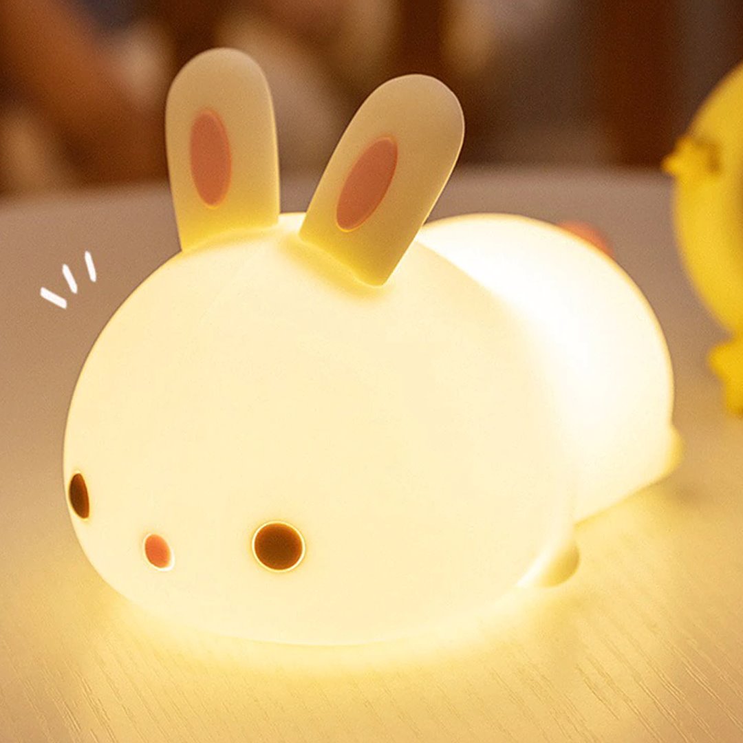 Laying Cat & Bunny LED Night Light-Kawaii Dream