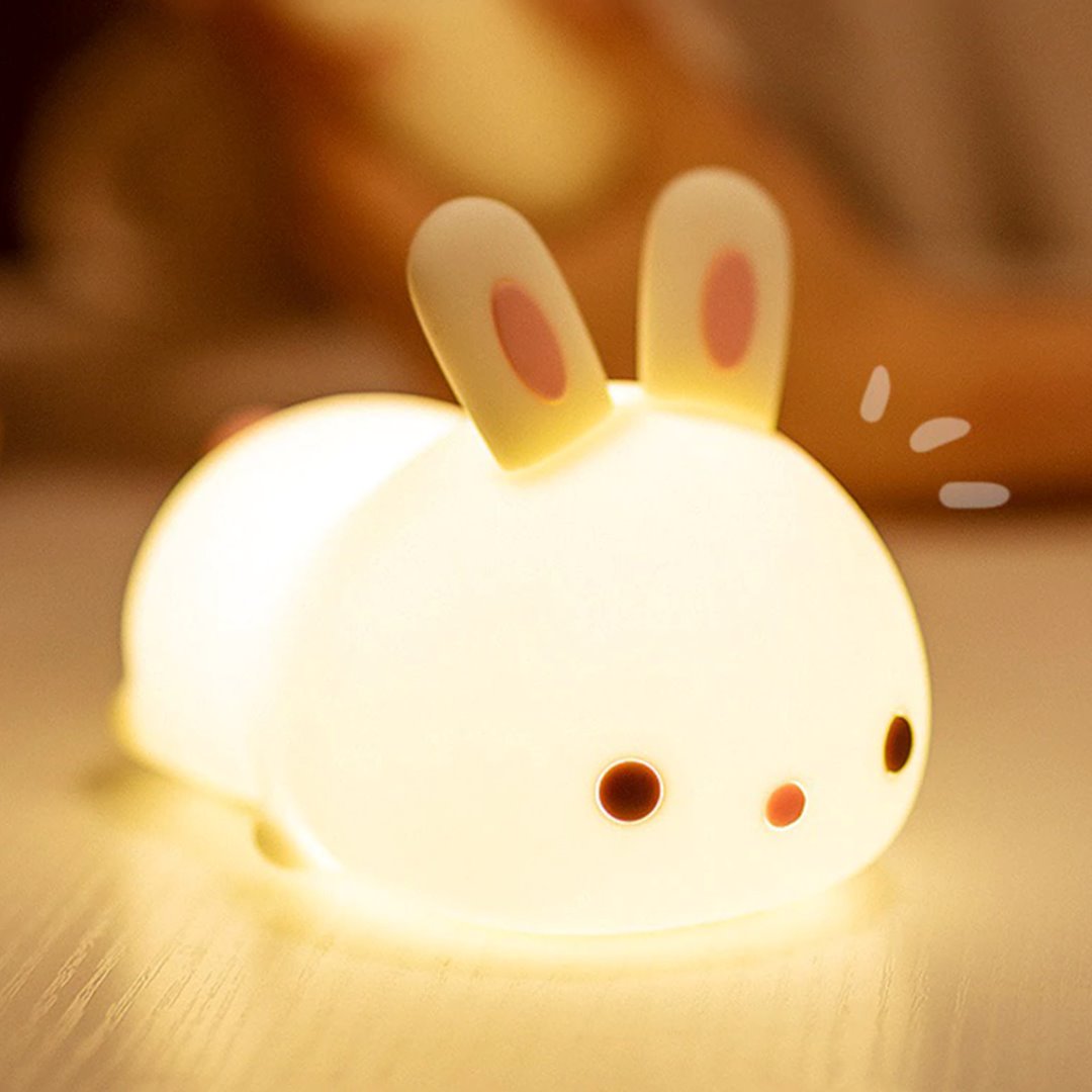 Laying Cat & Bunny LED Night Light-Kawaii Dream