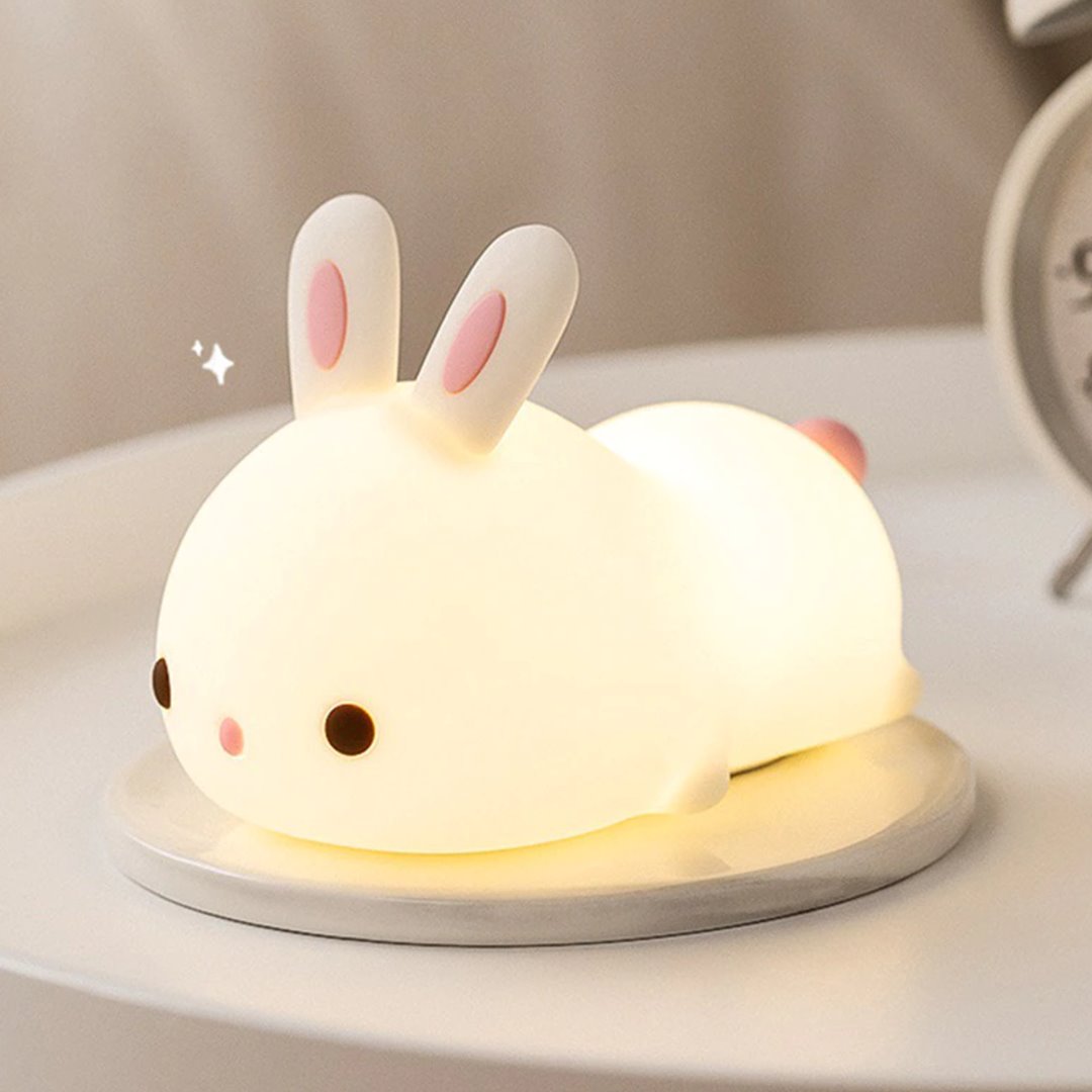 Laying Cat & Bunny LED Night Light-Kawaii Dream