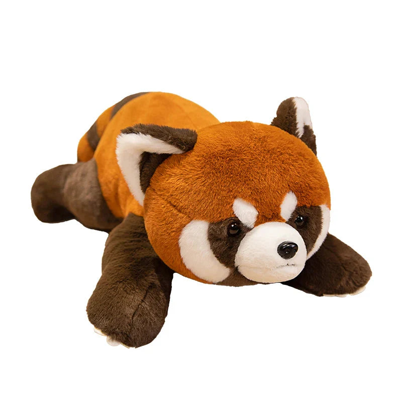 Laying Fluffy Red Panda Lifelike Plushie-Kawaii Dream