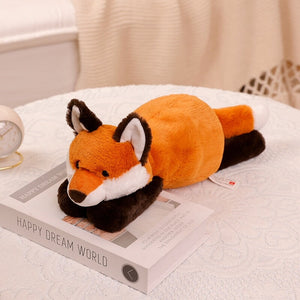 Laying Sloth and Fox Raccoon Crocodile Plushie Friends-Kawaii Dream