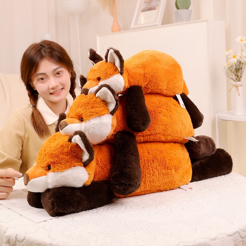 Laying Sloth and Fox Raccoon Crocodile Plushie Friends-Kawaii Dream