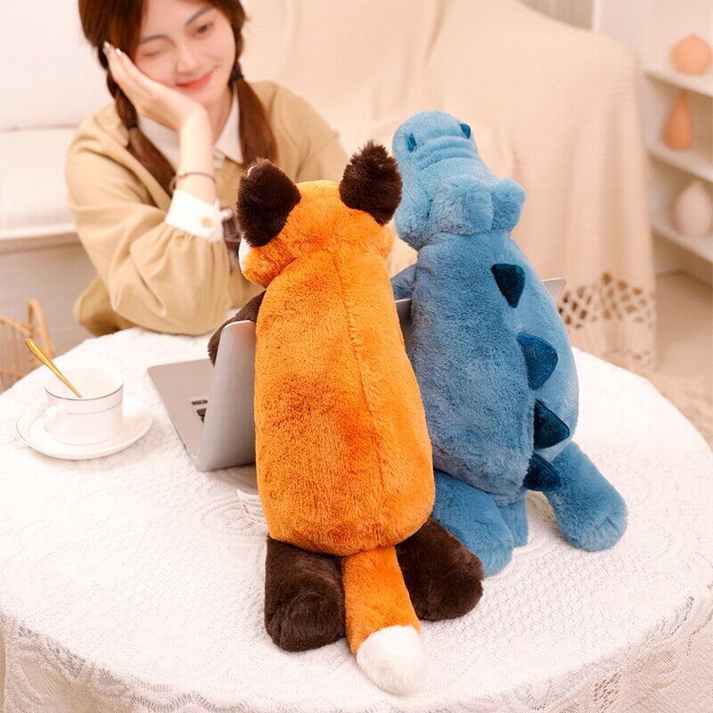 Laying Sloth and Fox Raccoon Crocodile Plushie Friends-Kawaii Dream