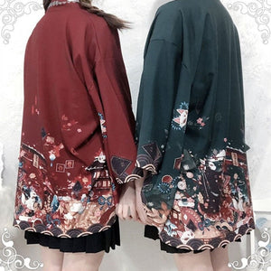 Legendary Japanese Royal Samurai Print Kimono-Kawaii Dream