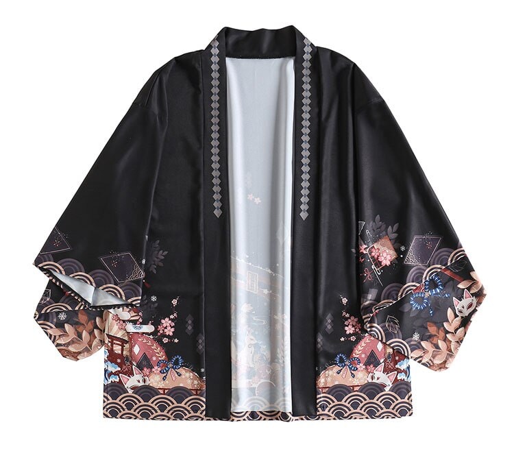 Legendary Japanese Royal Samurai Print Kimono-Kawaii Dream