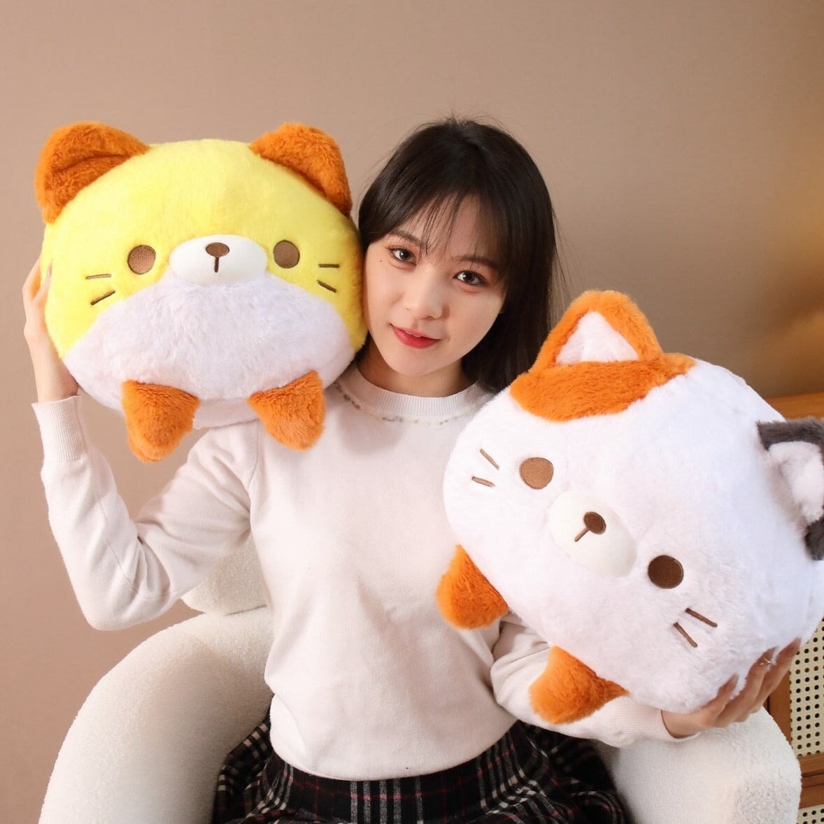 Leo, Binx and Lola the Fluffy Cat Plushies-Kawaii Dream