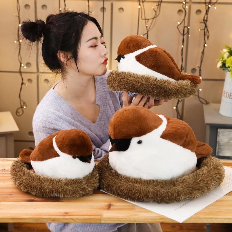 Lifelike Sparrow Family Plush-Kawaii Dream