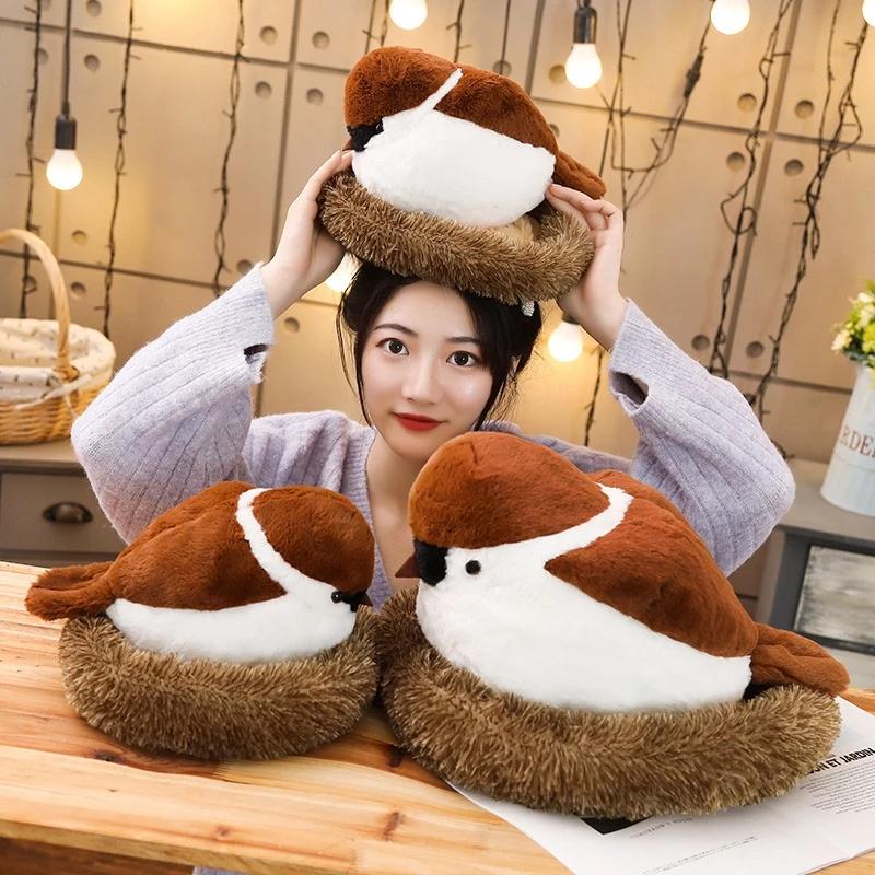 Lifelike Sparrow Family Plush-Kawaii Dream