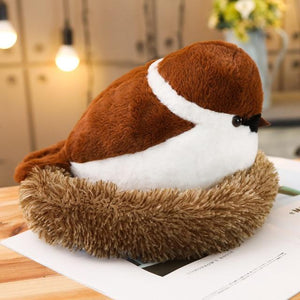 Lifelike Sparrow Family Plush-Kawaii Dream