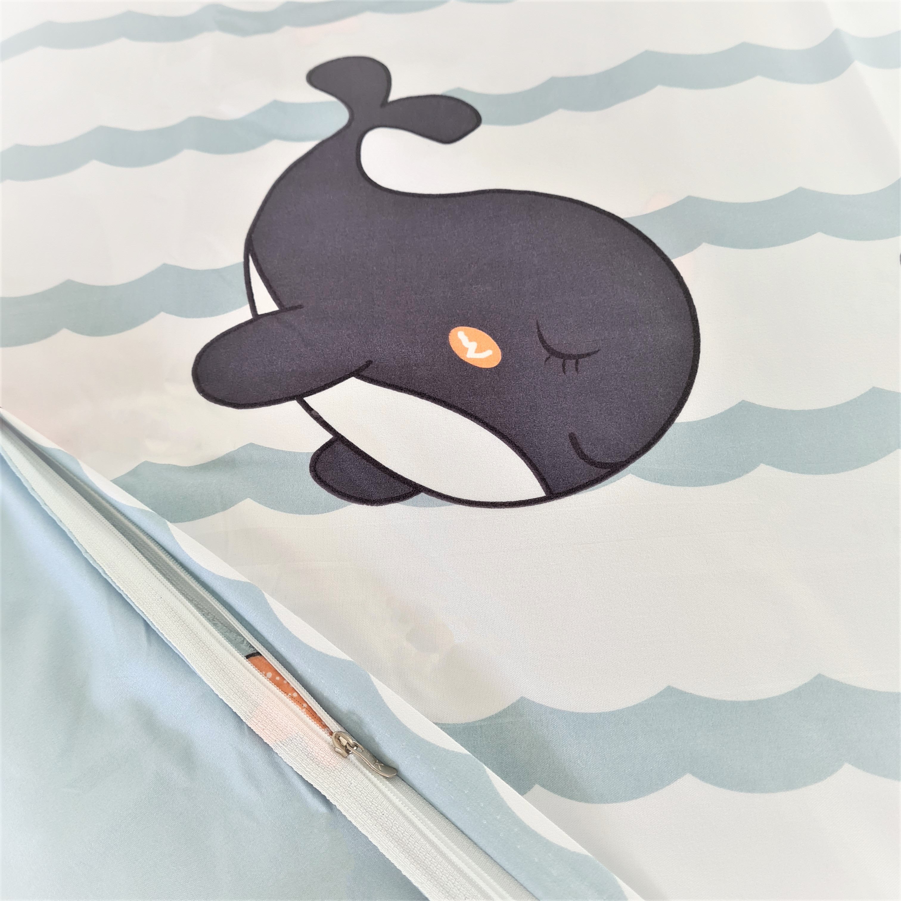 Light & Dark Whale Print Bedding Set-Kawaii Dream
