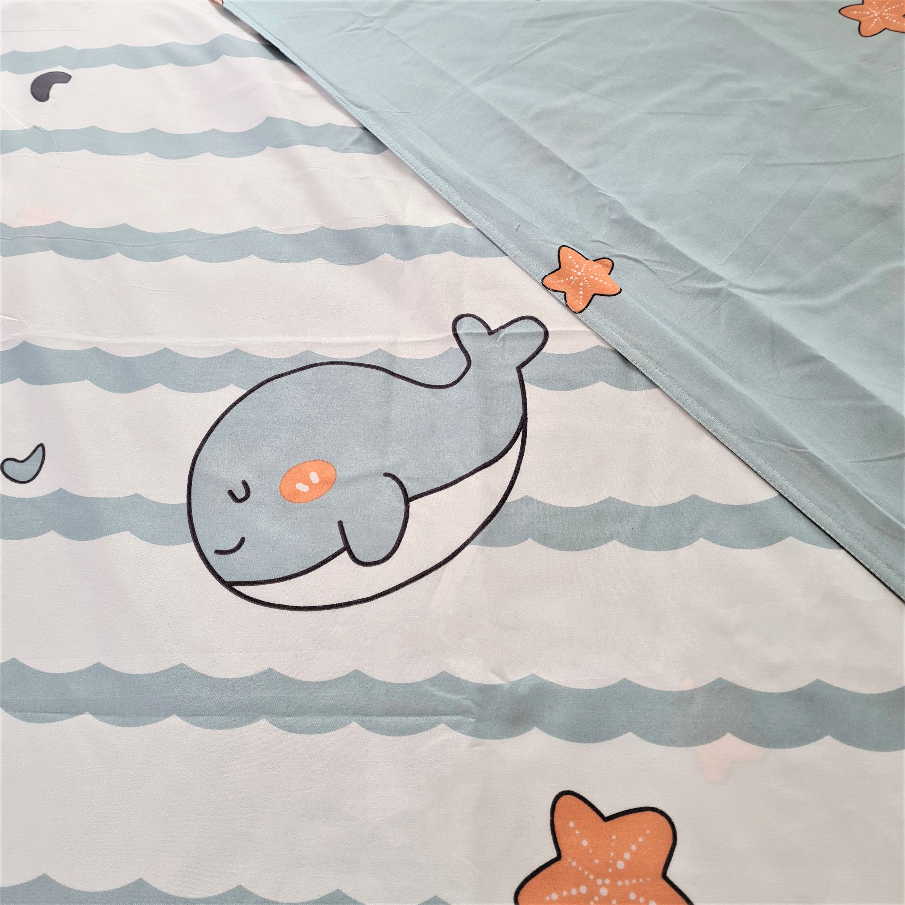 Light & Dark Whale Print Bedding Set-Kawaii Dream