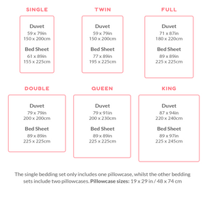 Light & Dark Whale Print Bedding Set-Kawaii Dream