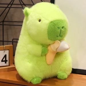 Lime Green Capybara Banana Plush-Kawaii Dream