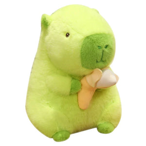 Lime Green Capybara Banana Plush-Kawaii Dream